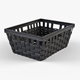 Wicker Basket Ikea Knarra 1 (Black Color) - 3DOcean Item for Sale