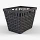 Wicker Basket Ikea Knarra 2 Black Color - 3DOcean Item for Sale