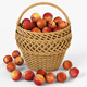 Wicker Basket 01 with Apples - 3DOcean Item for Sale
