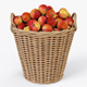 Wicker Basket Ikea Nipprig with Apples - 3DOcean Item for Sale