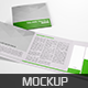 Realistic Square Trifold Brochure Mockup - GraphicRiver Item for Sale