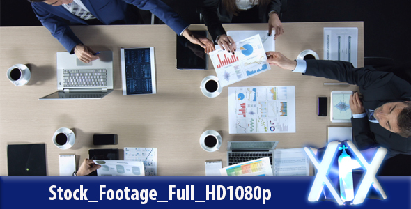 Group Of Business People At The Office Table alt