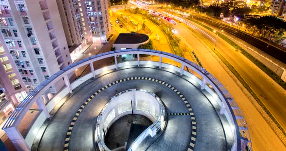 Timelapse of Hong Kong residential district