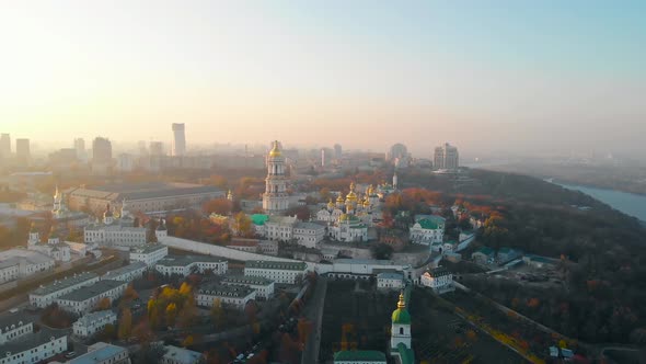 Ancient Christian Architecture in Modern Kiev City