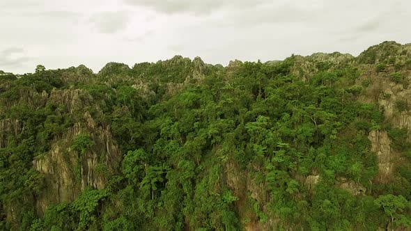 Aerial Limestone Mountain 10