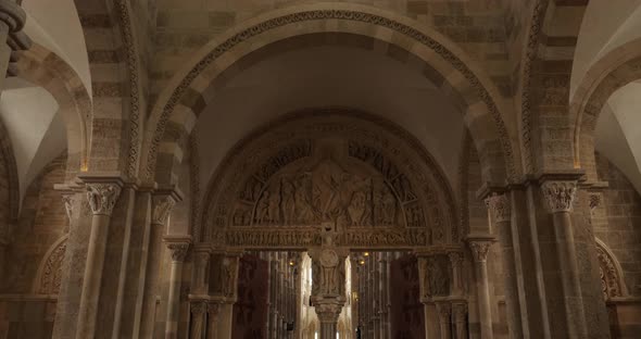 The Vezelay abbey, department of Yonne, region Bourgogne Franche Comte in France