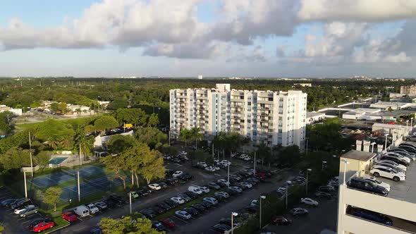 Apartment buildings in florida Miami Fort Laudardele aeria aerial view