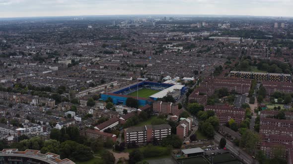 Aerial Panoramic View of Urban Neighbourhood