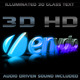 3D Crystal Glass Text - Audio Driven Illuminated - VideoHive Item for Sale