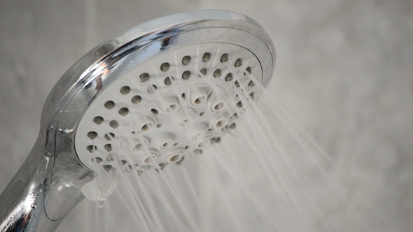 Shower Faucet Open Expelling Water alt