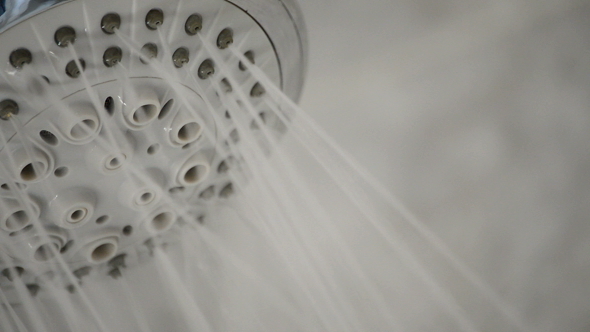 Shower Faucet Expelling Water alt