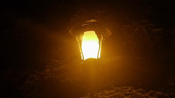 Snow Falls On An Old Lantern 3
