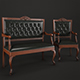 Banquette and armchair Lui RAMBAY - 3DOcean Item for Sale