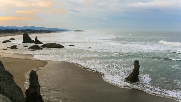 Surf On The Pacific Coast