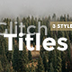 Glytch Titles in 3 Styles - VideoHive Item for Sale