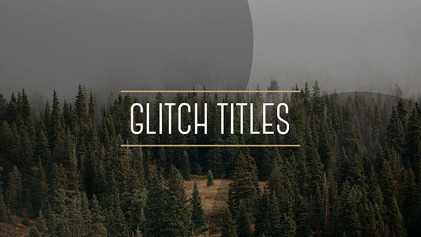 Glytch Titles in 3 Styles