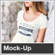 T-Shirt Mock-Up Female Model Edition - GraphicRiver Item for Sale