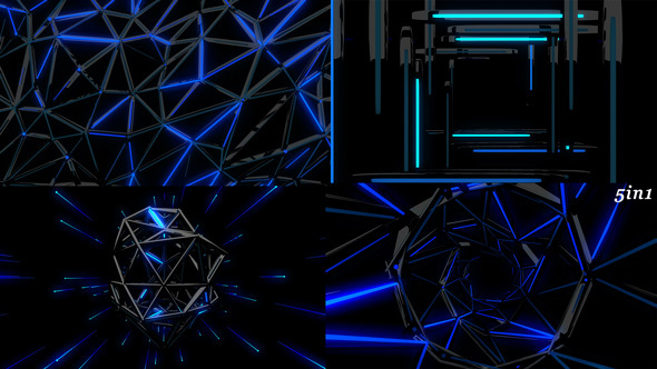 Neon Techno Web (5-Pack)