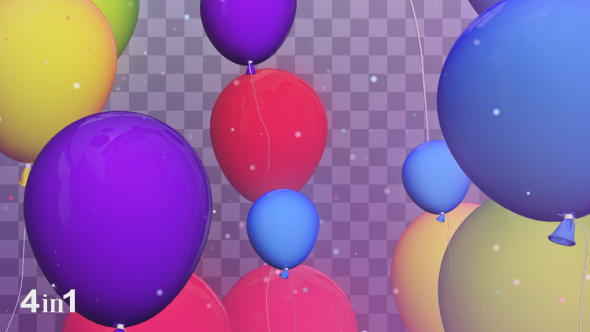 Colorful Balloons Transitions (4-Pack) alt