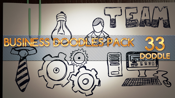 Animated Business Doodles Pack alt