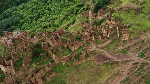 Abandoned in the Mountains the Village of Gamsutl