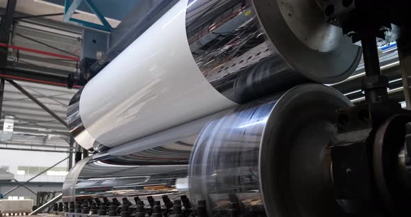 Plastic Sheet Production Line at a Modern Factory Facility alt