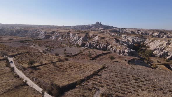 Goreme National Park Near Nevsehir Town. Turkey. Aerial View