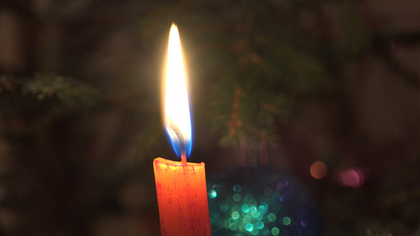 Candle and Christmas Tree 1 
