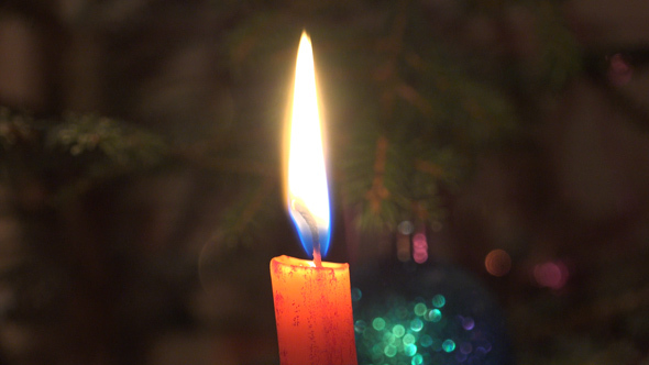 Candle and Christmas Tree 2