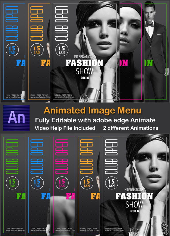 Animated Image Menu