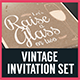 Vintage Invitation Set - GraphicRiver Item for Sale