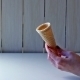 Female Hand Puts Ice Cream In Cone - VideoHive Item for Sale