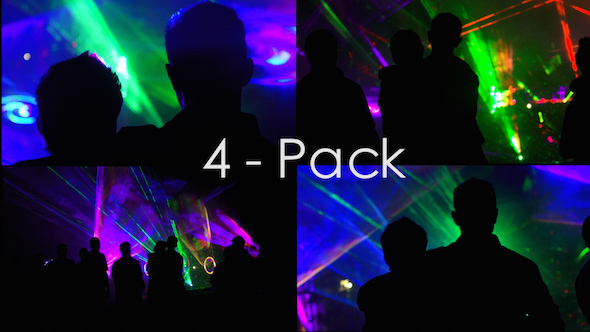 People Watching Laser Show 4-Pack