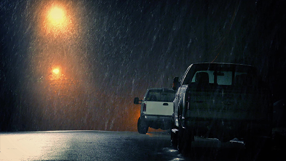 Parked Cars In City In Snowstorm alt