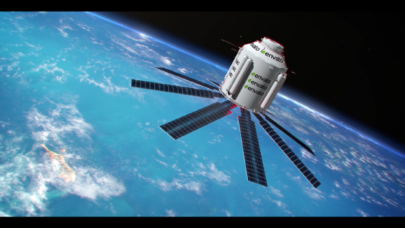 Satellite over Earth alt