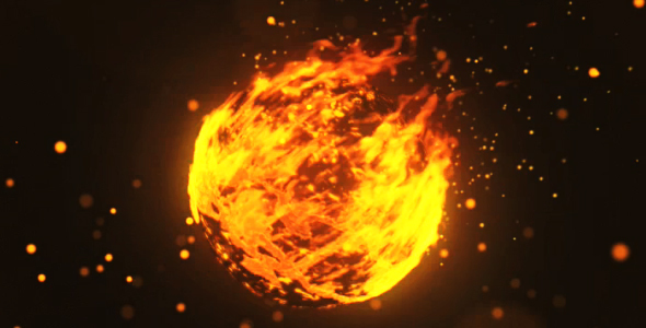 Sphere Fire Logo Reveal V3