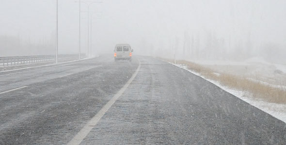 Snowing On The Road
