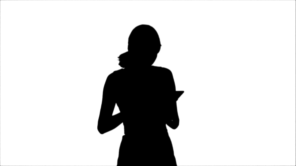 Silhouette Portrait Of a Professional Business
