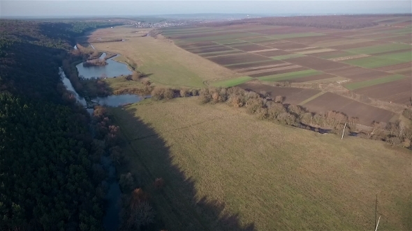 Fields With Various Types Of Agriculture