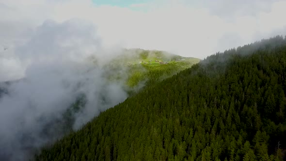 Pokut Plateau Rize Camlihemsin,Pokut plateau in the Black Sea and Turkey. Rize, Turkey