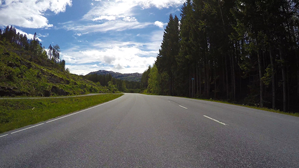 Driving Car On A Road