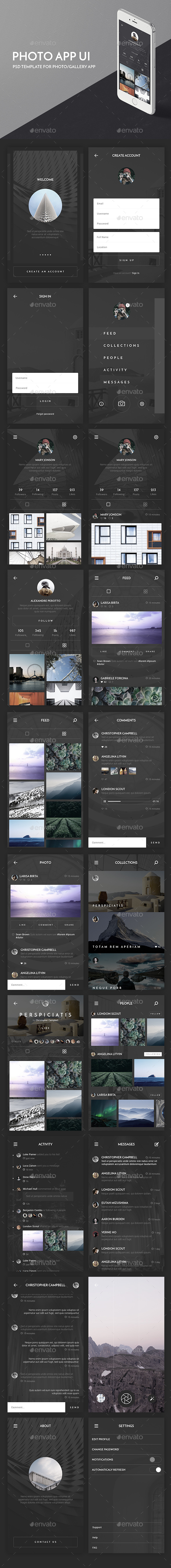 Photo App UI Kit