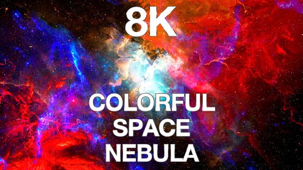 8K Colorful Space Nebula alt
