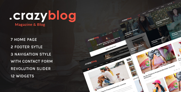 CrazyBlog - Blog HTML Template for Ads Businesses