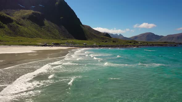 Beach Lofoten Islands is an Archipelago in the County of Nordland, Norway