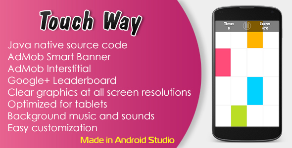 Touch Way with AdMob and Leaderboard