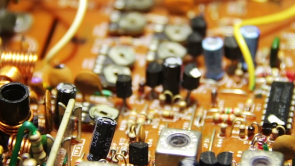 Circuit Boards With Electronic Components 2