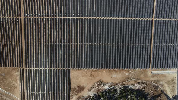 Solar Panels on Barren Land