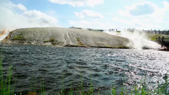 Firehole River in Yellowstone National Park