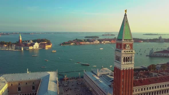 Aerial View of Venice Italy